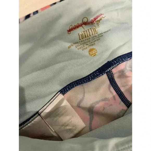 Lilly Pulitzer Luxletic Boho Bateau Nauti Navy ruffle trim legging XXS Pants - Picture 2 of 4